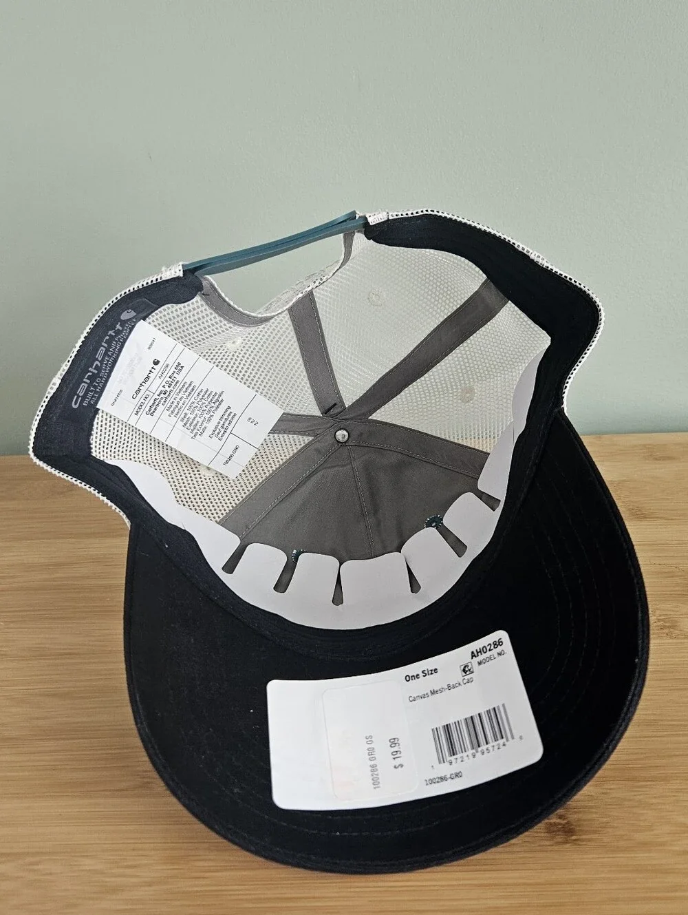 Carhartt Men's Teal and Black Mesh-Back Trucker Cap